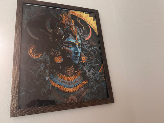 Divine Lord Shiva Acrylic Painting